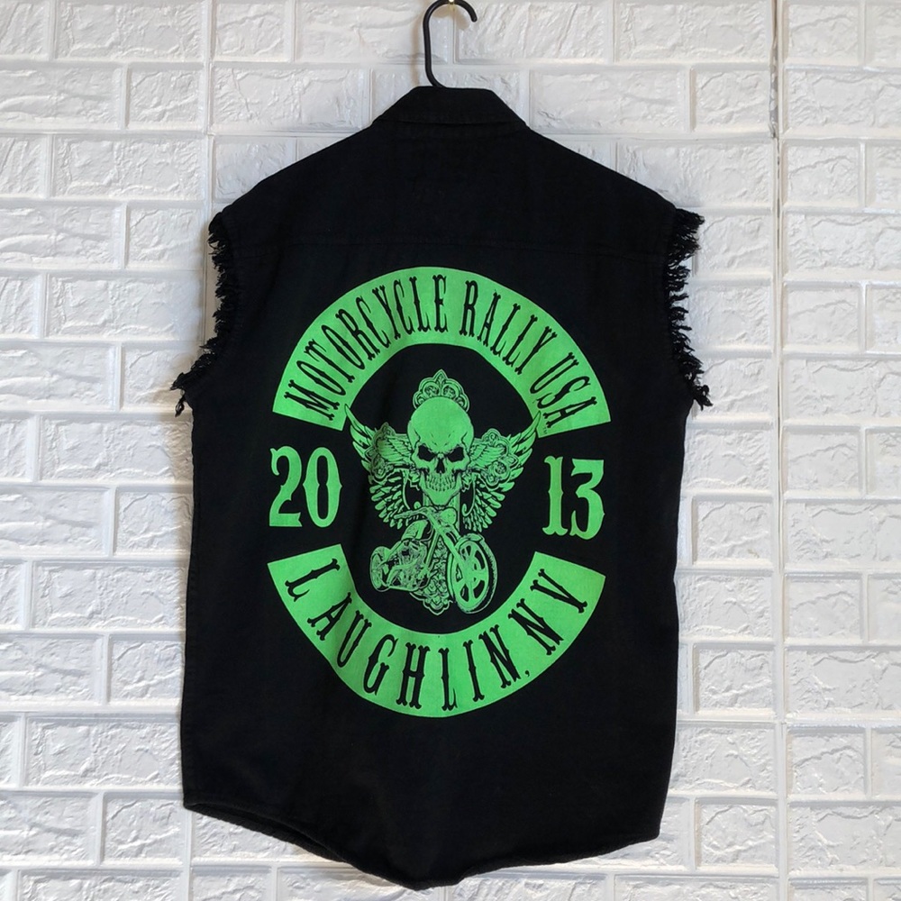 Biker Wear cutoff Laughlin 2013 motorcycle rally‎